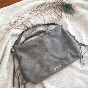 Kenneth Cole Reaction Gray Tassel Fringe Bag